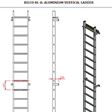 BL-A Fixed Vertical Ladder Submittal Drawing BL-A Fixed Vertical Ladder Submittal Drawing