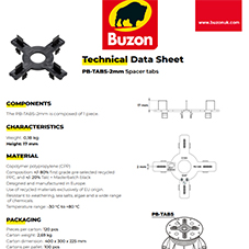 Technical Datasheet Tabs 2mm Technical Datasheet Tabs 2mm