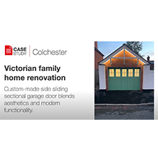 Rundum Meir | Side sectional garage door for Colchester Victorian family home Rundum Meir | Side sectional garage door for Colchester Victorian family home