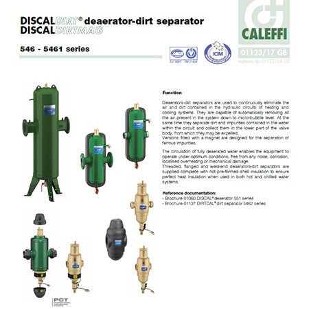 546 - 5361 series deaerator dirt separator