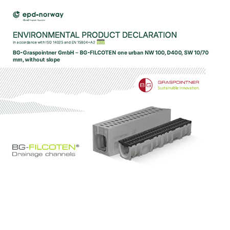 EPD: BG-Graspointner GmbH – BG-FILCOTEN one urban NW 100, D400