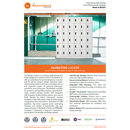 Islington Locker Specification Sheet Islington Locker Specification Sheet