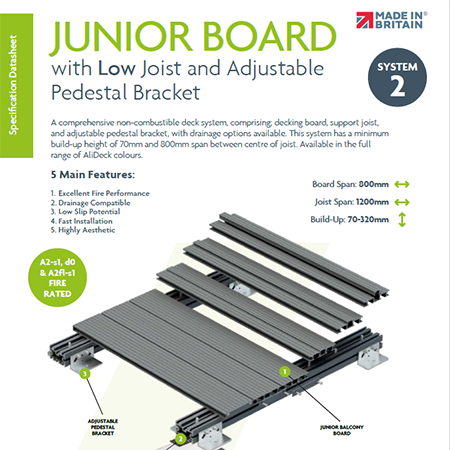 Junior Board With Low Joist Specification Sheet Junior Board With Low Joist Specification Sheet