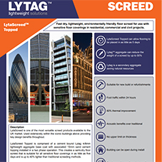 LytaScreed topped Tech Data Sheet LytaScreed topped Tech Data Sheet