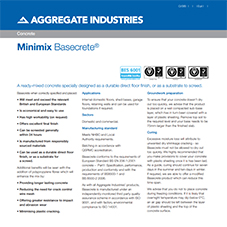 Basecrete® Tech Data Sheet Basecrete® Tech Data Sheet