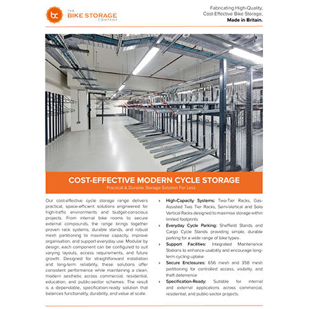 Cost-Effective, Modern Cycle Storage Mini Brochure Cost-Effective, Modern Cycle Storage Mini Brochure