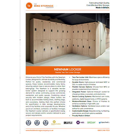 Newham Locker Specification Sheet Newham Locker Specification Sheet