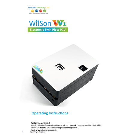 WilSon Energy Operating Instructions WilSon Energy Operating Instructions