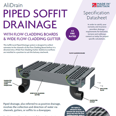 Piped Soffit Drainage Specification Sheet Piped Soffit Drainage Specification Sheet