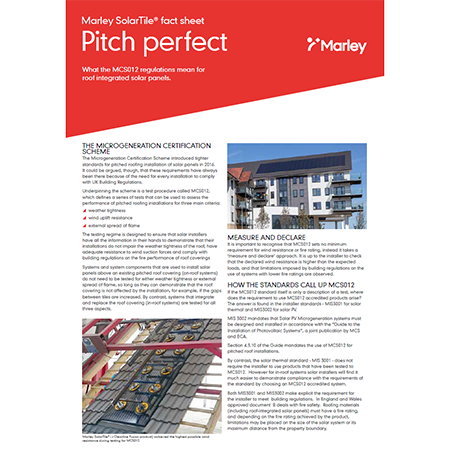 Roofing Pitch Datasheet Roofing Pitch Datasheet
