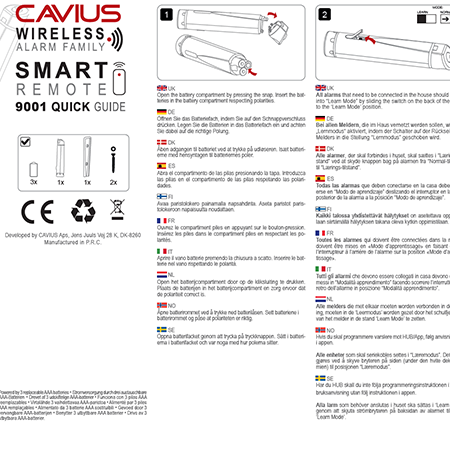 CV 9101 Quick Guide