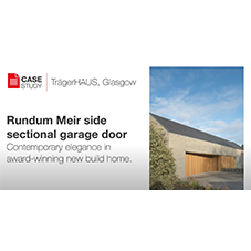 Rundum Meir |Bespoke timber side sectional garage door for TragerHAUS Rundum Meir |Bespoke timber side sectional garage door for TragerHAUS