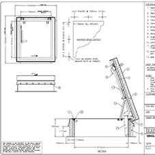 Ladder Access Roof Hatch S-50TB Submittal Drawing Ladder Access Roof Hatch S-50TB Submittal Drawing