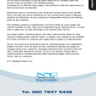 N & C General Catalogue N & C General Catalogue