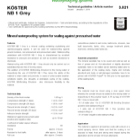 Koster NB1-Grey Koster NB1-Grey