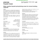Koster Facade Cream Koster Facade Cream