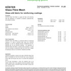 Koster Glass Fibre Mesh Koster Glass Fibre Mesh