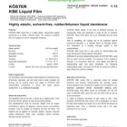 Koster KBE Liquid Film Koster KBE Liquid Film