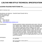 Glassfold Glazed Movable Wall Systems Specification Glassfold Glazed Movable Wall Systems Specification