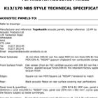 Topakustik Acoustic Panels Specification Topakustik Acoustic Panels Specification