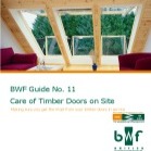 Care of Timber Doors on Site Care of Timber Doors on Site