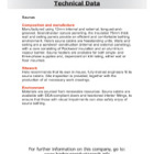 Further technical information such as composition and manufacture, size and weight, performance and sitework... Further technical information such as composition and manufacture, size and weight, performance and sitework...