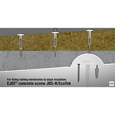 EJOT Tapered Roofing Solution: JBS/R / EcoTek Combination EJOT Tapered Roofing Solution: JBS/R / EcoTek Combination