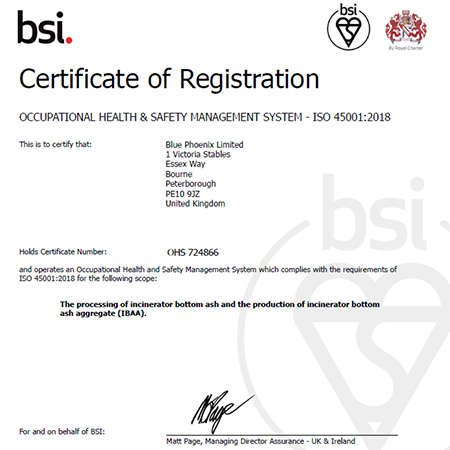 Occupational Health & Safety Management System - ISO 45001: 2018 Occupational Health & Safety Management System - ISO 45001: 2018