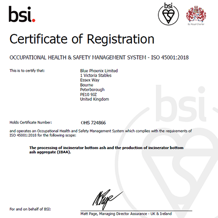 Occupational Health & Safety Management System - ISO 45001: 2018 Occupational Health & Safety Management System - ISO 45001: 2018