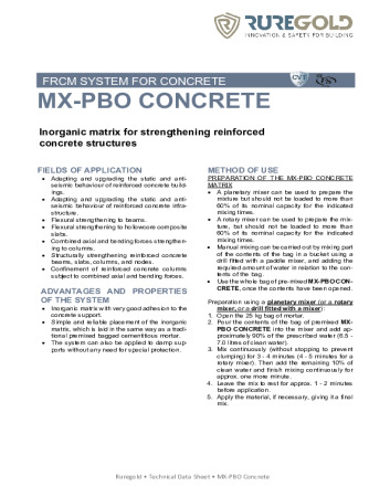 MX-PBO Concrete MX-PBO Concrete