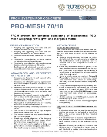 PBO-Mesh 70/18 PBO-Mesh 70/18
