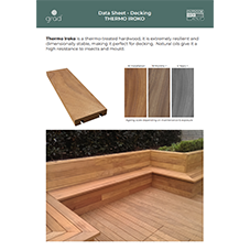 Thermo Iroko Grad Decking Thermo Iroko Grad Decking