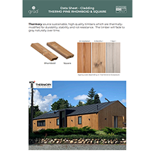 Thermo Pine Rhomboid & Square Grad Cladding Thermo Pine Rhomboid & Square Grad Cladding