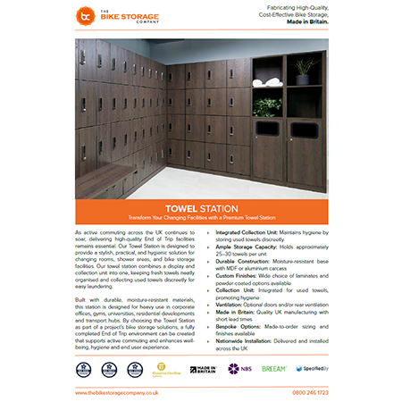 Towel Station Specification Sheet Towel Station Specification Sheet