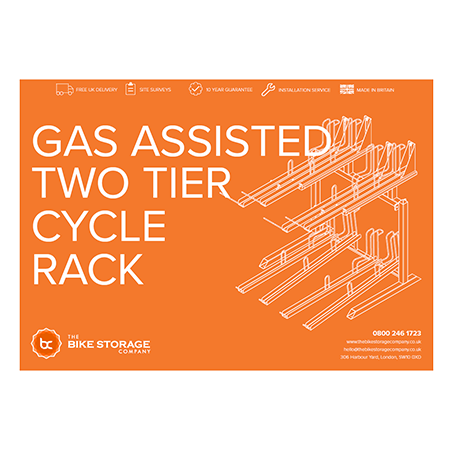 Gas Assisted Two Tier Cycle Rack Gas Assisted Two Tier Cycle Rack