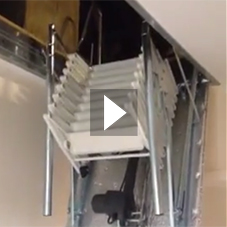 Escalmatic electric loft ladder - Installed Escalmatic electric loft ladder - Installed