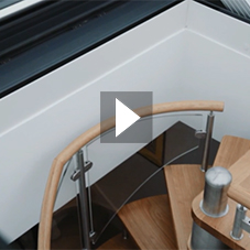 Glazing Vision Skydoor Rooflight Over Spiral Staircase Glazing Vision Skydoor Rooflight Over Spiral Staircase